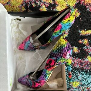 Multi-colored heels
